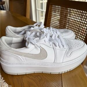 Nike White and Light Gray Sneakers